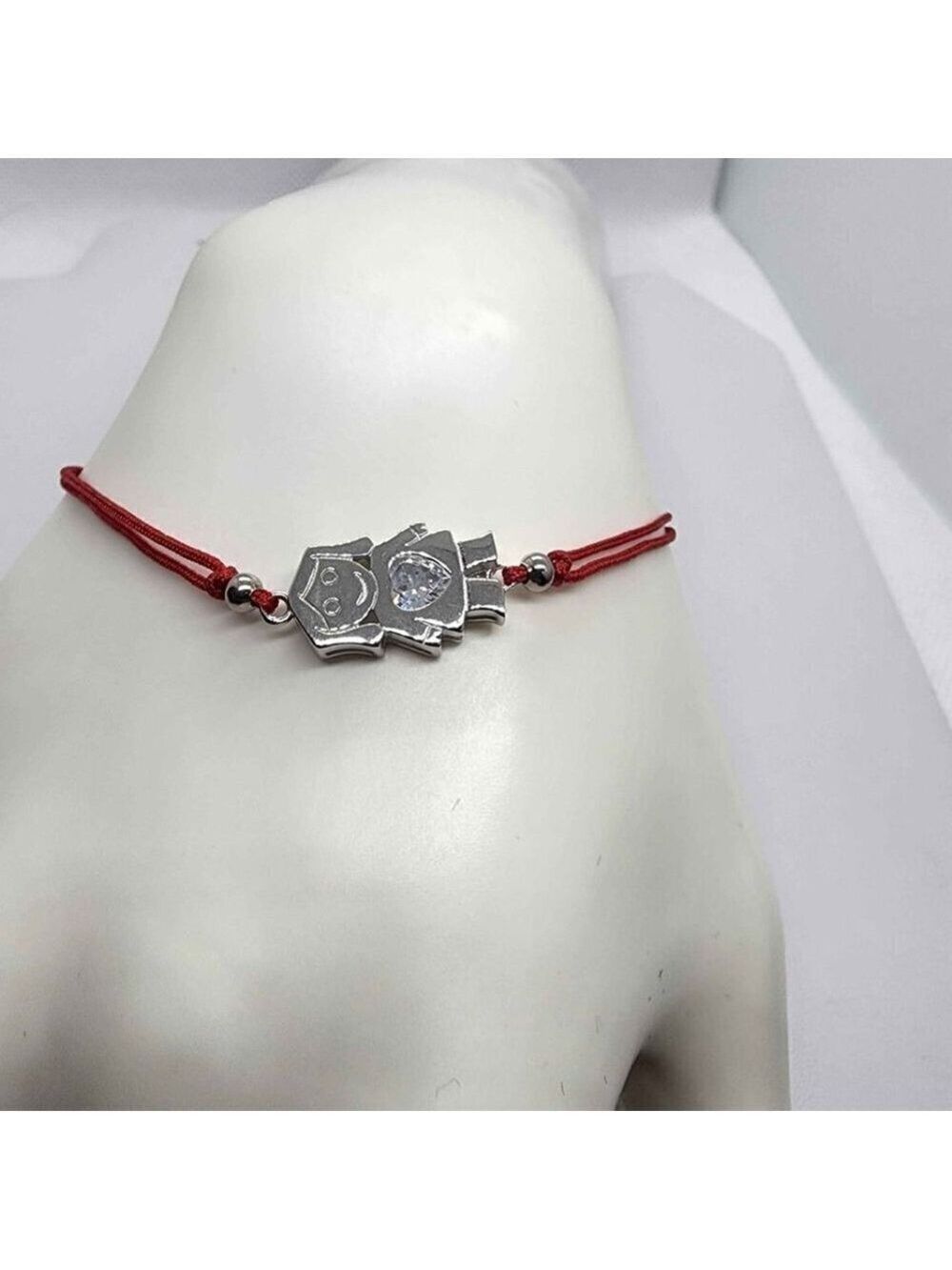 NEW Sterling Silver 925 Daughter Design With Red String Bracelet